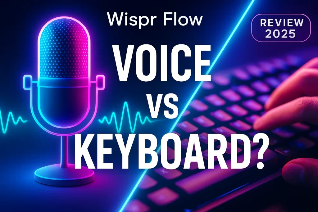 wispr flow 2025, wispr app review, voice dictation app, speech to text, voice vs keyboard, dictation accuracy, hands-free typing, ai writing app, productivity app review, iOS dictation alternative, mac dictation, privacy in dictation apps, punctuation in dictation