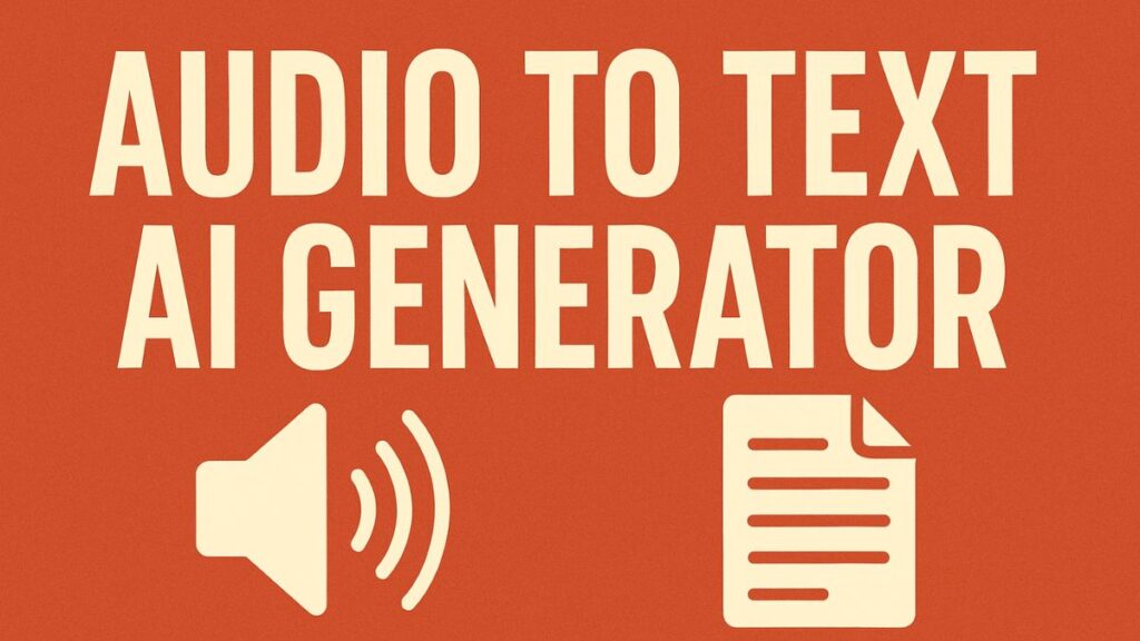 Free AI Tool That Converts Audio to Text Instantly