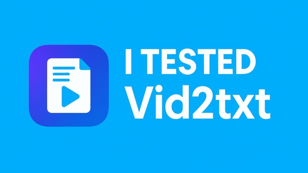 Vid2Txt review
